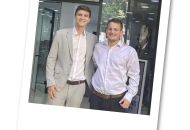 
                                  Alexander Holder vom Maklerbüro „Toll Wohnen“ in Barcelona und Justin Böttger