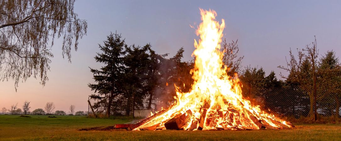 Osterfeuer in Hannover